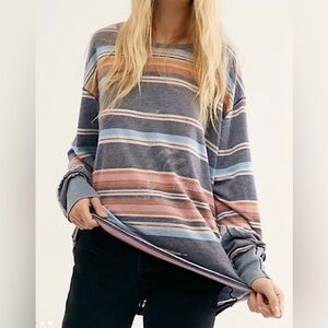 Free People We The Free Arielle Printed Tee Top
